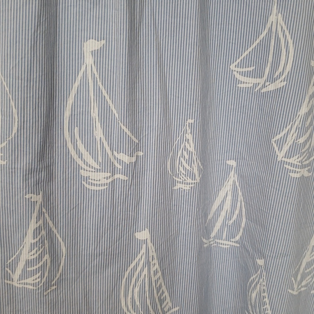 Lilly Pulitzer Dress Womens L Caylinn Sleeveless Popover Sailboat Print Tiered - Picture 5 of 5